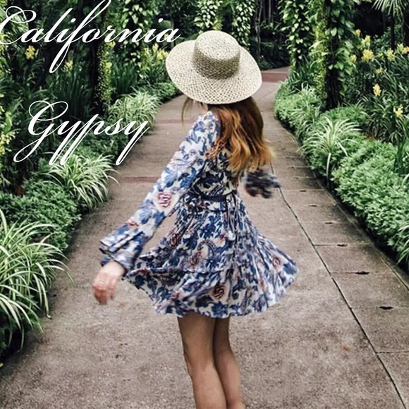 Bohemian gypsy festival floral dress🌸 - Picture 5 of 8